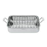 Chef's Classicâ„¢ Stainless 16" Roasting Pan with Rack