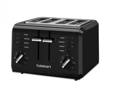 4 Slice Compact Plastic Toaster